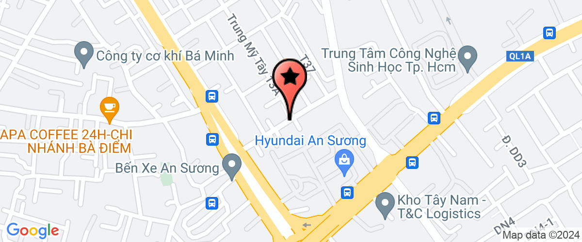 Bản đồ đến địa chỉ Công Ty TNHH Một Thành Viên May Hoa Dương