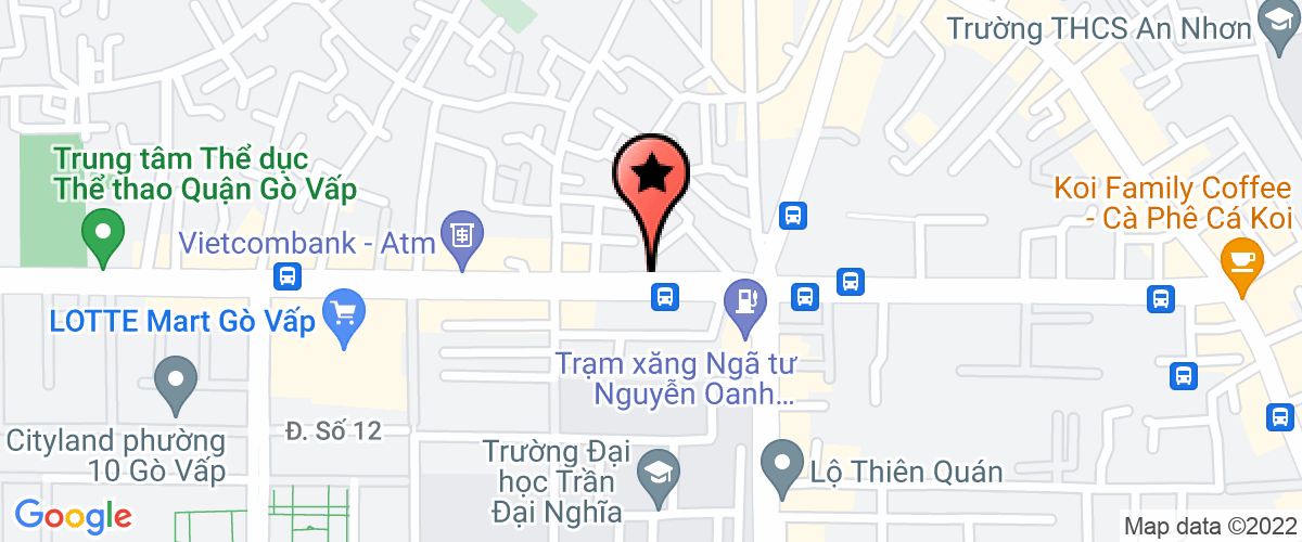 Bản đồ đến địa chỉ Công Ty TNHH Thiết Kế In Ấn Hoa Thiên