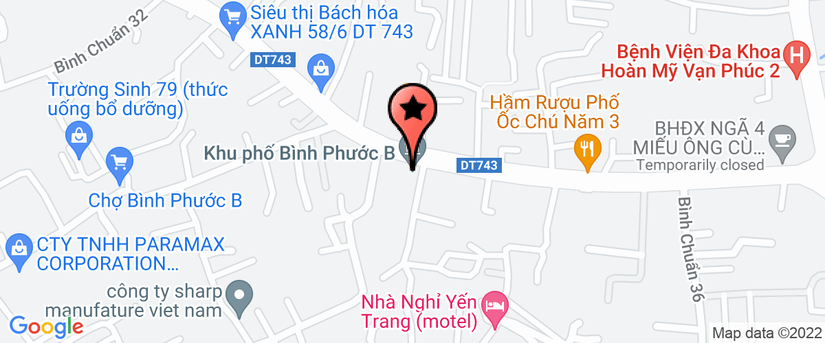 Bản đồ đến địa chỉ Công Ty TNHH Một Thành Viên Phúc Hưng Hào