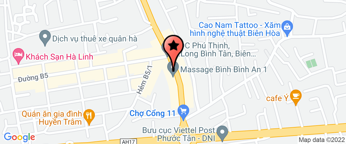 Bản đồ đến địa chỉ Công Ty TNHH Xây Dựng Thương Mại Vn Rồng Vàng - Chi Nhánh Đồng Nai