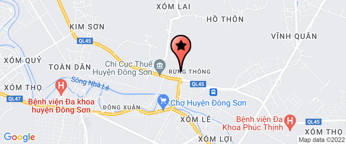 Bản đồ đến địa chỉ Chi cục Thống kê huyện Đông Sơn