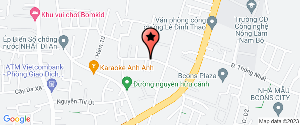 Bản đồ đến địa chỉ Chi Nhánh Tại Bình Dương - Công Ty TNHH Sản Xuất Thương Mại Dịch Vụ Thành Hưng Lộc