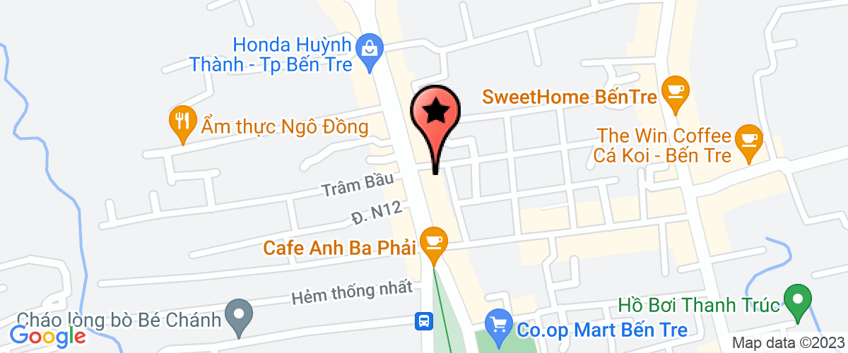 Bản đồ đến địa chỉ Chi Nhánh Công Ty Cổ Phần Du Lịch Bến Tre - Phòng Điều Hành Du Lịch