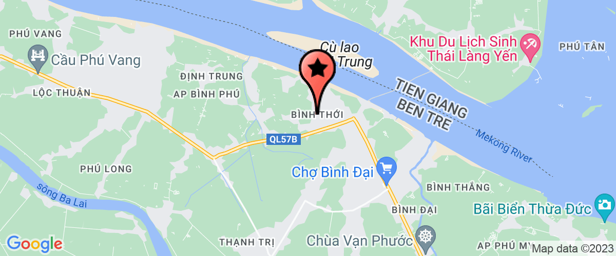 Bản đồ đến địa chỉ Cty TNHH Việt úc - VP đại diện CN Bến Tre