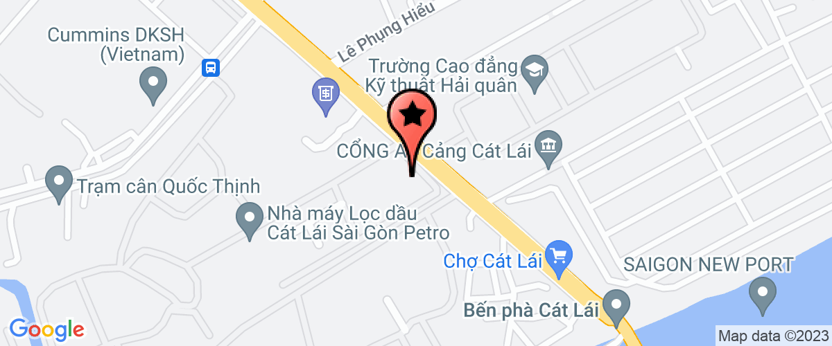 Bản đồ đến địa chỉ Chi Nhánh Công Ty TNHH  Một Thành Viên Dầu Khí Thành Phố Hồ Chí Minh - Kho Cảng Cát Lái