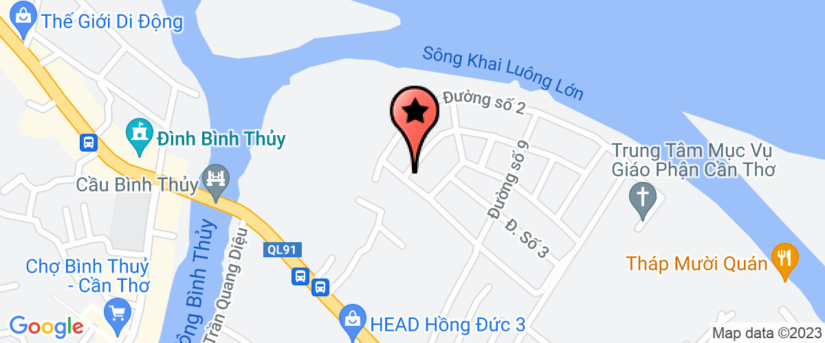 Bản đồ đến địa chỉ Chi Nhánh Công Ty Cổ Phần Đầu Tư Và Kinh Doanh Vật Liệu Xây Dựng Fico Tại  Thành Phố Cần Thơ