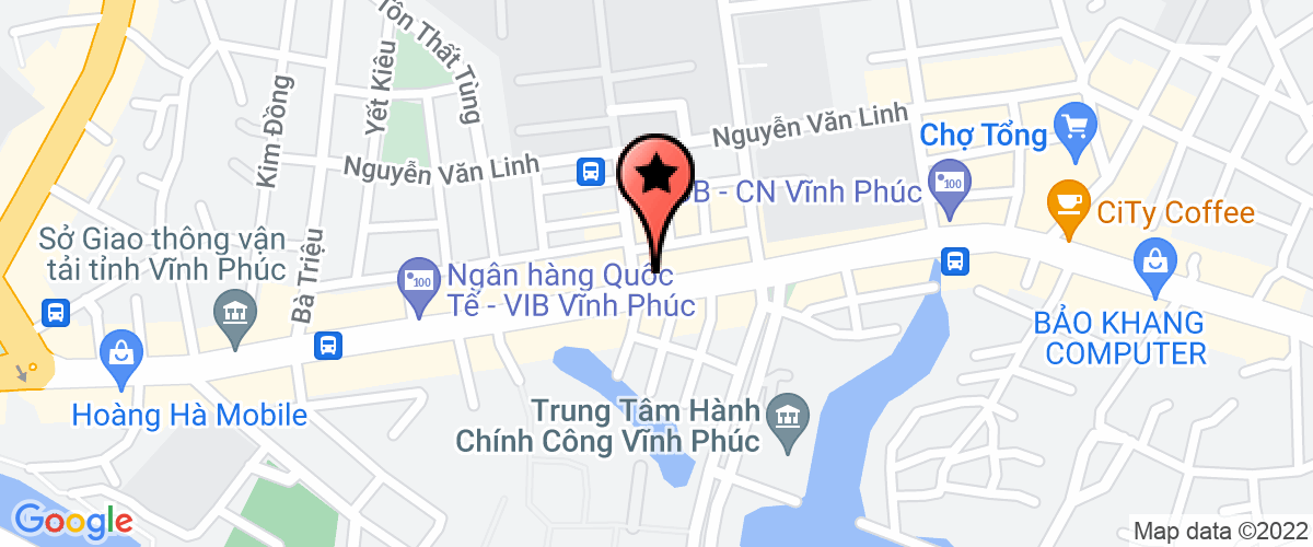 Bản đồ đến địa chỉ Công Ty Trách Nhiệm Hữu Hạn Một Thành Viên Quang Vinh Vĩnh Yên