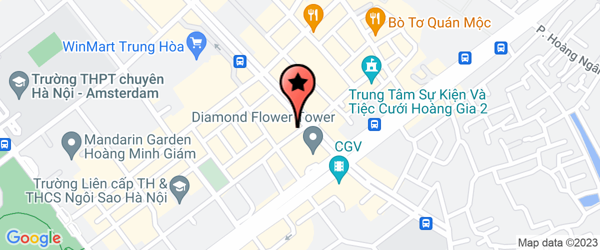 Bản đồ đến địa chỉ Văn Phòng Đại Diện Công Ty TNHH Hungking Việt Nam Tại Hà Nội