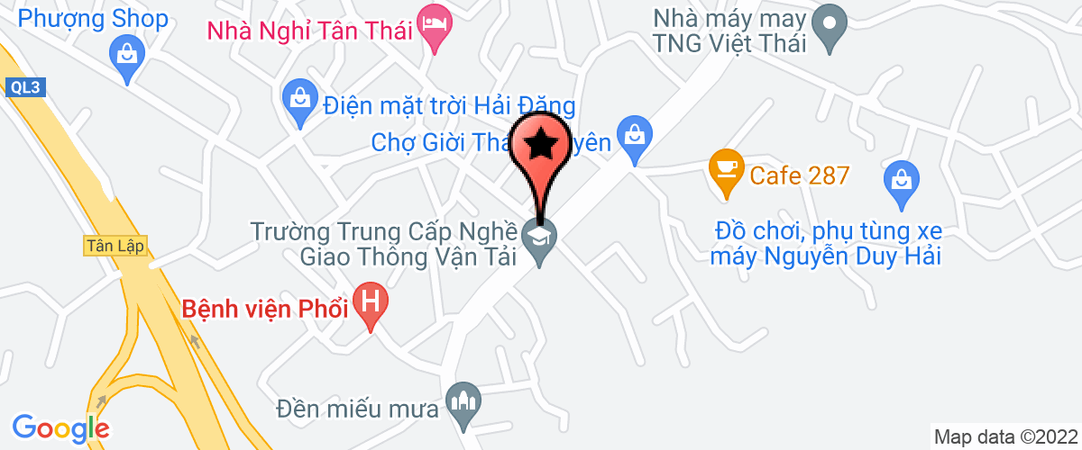 Bản đồ đến địa chỉ Công Ty TNHH Công Nghệ Ô Tô Thái Nguyên