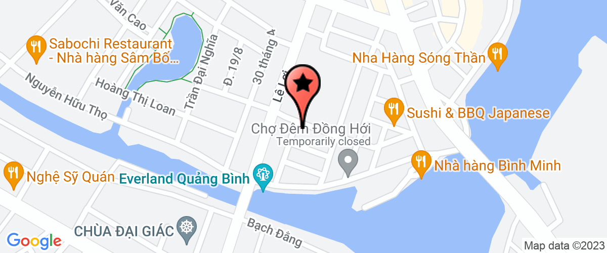 Bản đồ đến địa chỉ Công Ty Cổ Phần Quảng Cáo Và Tổ Chức Sự Kiện Vnt Chi Nhánh Quảng Bình