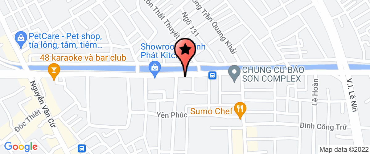 Bản đồ đến địa chỉ Công Ty TNHH Tư Vấn Vietstar