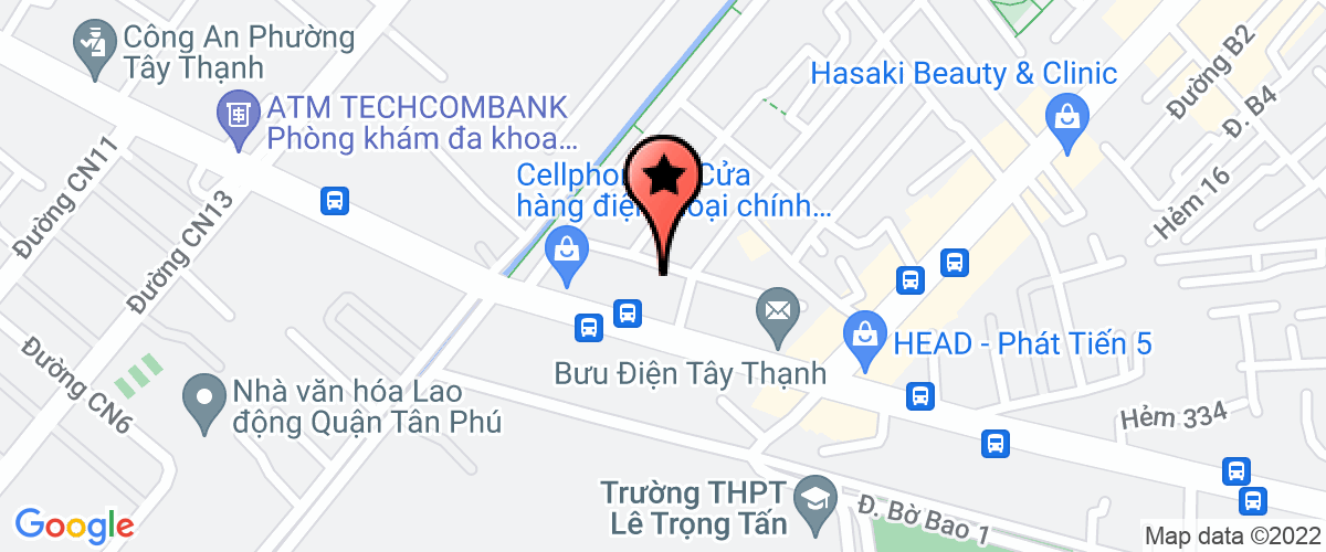 Bản đồ đến địa chỉ Công Ty TNHH Tư Vấn Thiết Kế - Xây Dựng Không Gian Hoàn Mỹ
