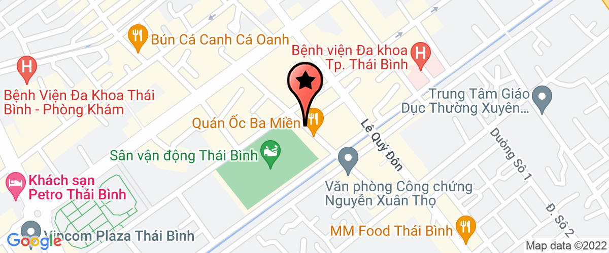 Bản đồ đến địa chỉ Công Ty TNHH Một Thành Viên Xăng Dầu Thái Bình