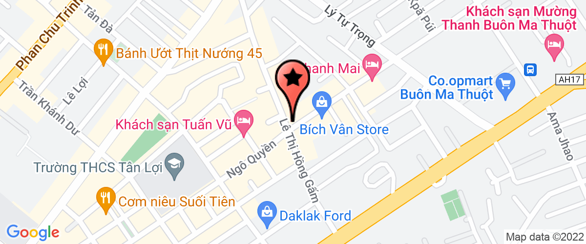 Bản đồ đến địa chỉ Chi Nhánh Công Ty TNHH Một Thành Viên Thương Mại & Dịch Vụ Minh Vy Tại Đắk Lắk