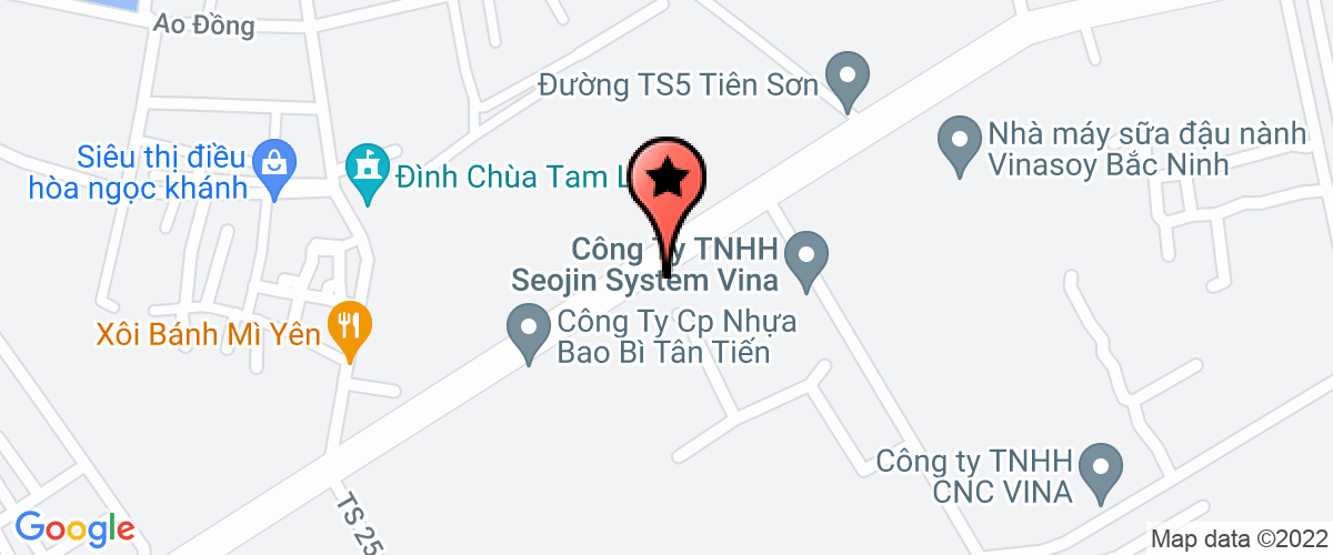 Bản đồ đến địa chỉ Công ty TNHH sản xuất và thương mại Huy Thắng