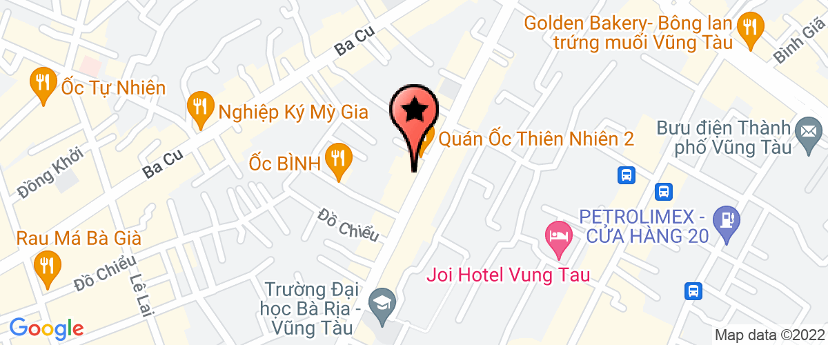 Bản đồ đến địa chỉ Công Ty Trách Nhiệm Hữu Hạn Côn Đảo
