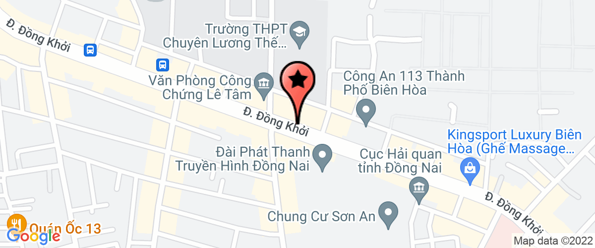 Bản đồ đến địa chỉ Công Ty TNHH Điện Lạnh Biên Hòa Á Tân
