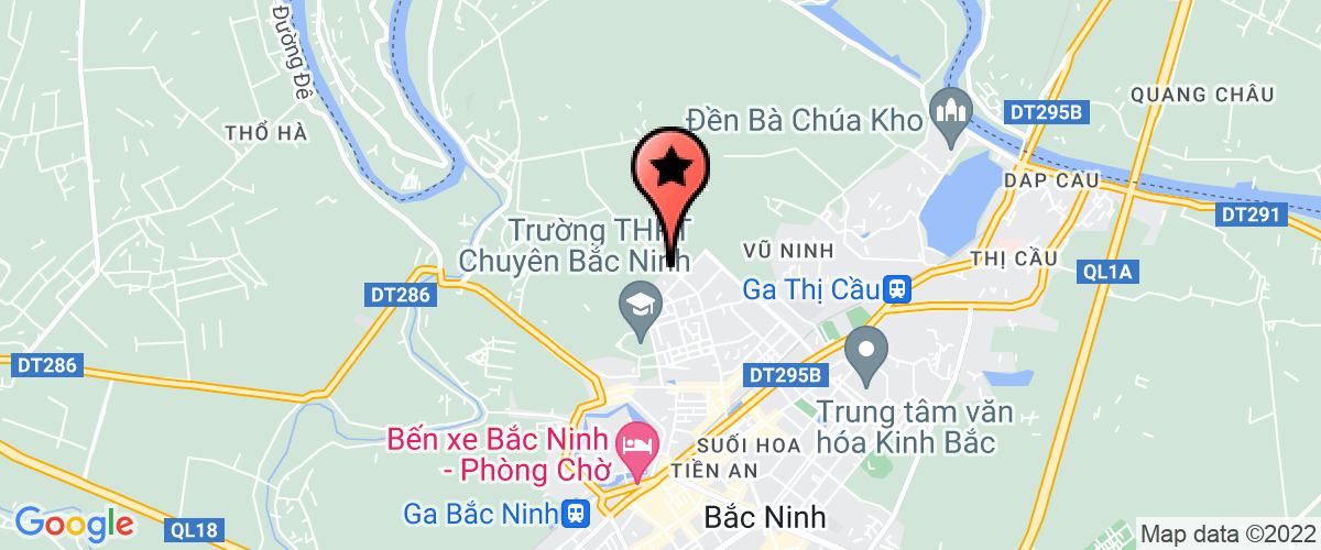 Bản đồ đến địa chỉ Công Ty TNHH Một Thành Viên Thoát Nước Và Xử Lý Nước Thải Bắc Ninh