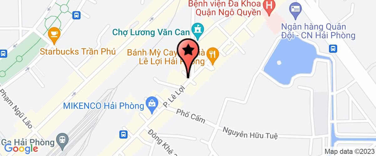 Bản đồ đến địa chỉ Chi Nhánh Công Ty Cổ Phần Tập Đoàn Vinacontrol Hải Phòng