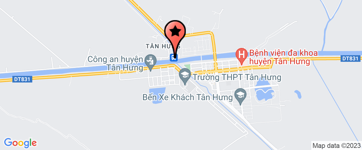 Bản đồ đến địa chỉ ủy ban nhân dân thị trấn                            Tân Hưng