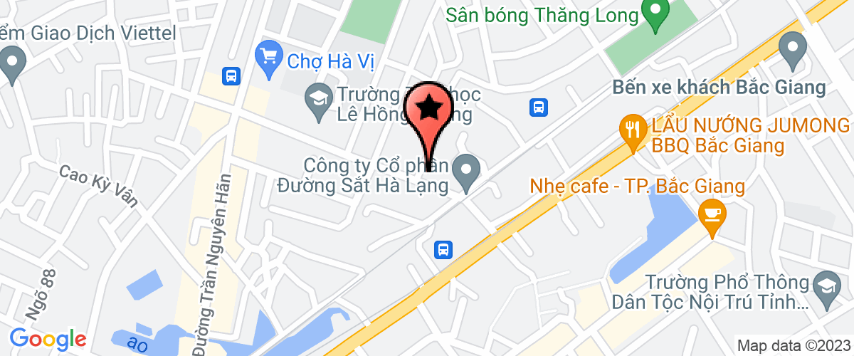 Bản đồ đến địa chỉ Công ty TNHH một thành viên Thông tin tín hiệu đường sắt Bắc Giang