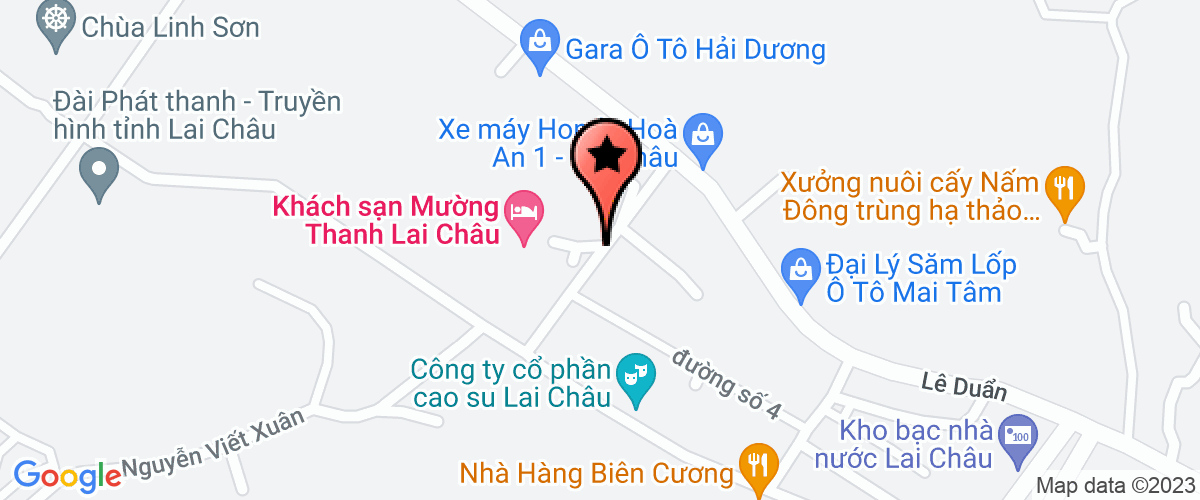 Bản đồ đến địa chỉ Công Ty TNHH MTV Du Lịch Lai Châu