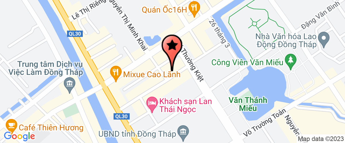 Bản đồ đến địa chỉ Chi Nhánh Công Ty Cổ Phần In & Bao Bì Đồng Tháp- Chi Nhánh Cao Lãnh