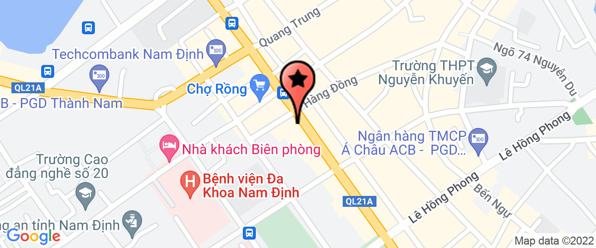 Bản đồ đến địa chỉ Chi Nhánh Nam Định - Công Ty TNHH Hesman Việt Nam