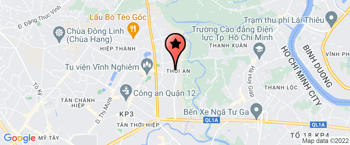 Bản đồ đến địa chỉ Công Ty TNHH Cơ Khí Tam Hưng