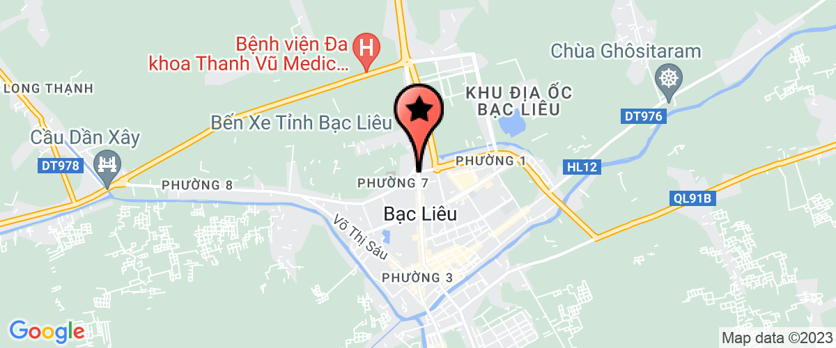 Bản đồ đến địa chỉ Trung Tâm Viễn Thông Bạc Liêu 1