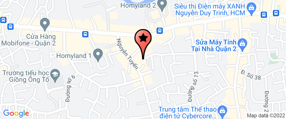 Bản đồ đến địa chỉ Công Ty Cổ Phần Kiểm Định An Toàn Công Nghiệp Miền Nam