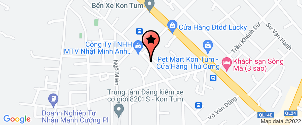 Bản đồ đến địa chỉ Công Ty TNHH Đầu Tư Và Xây Dựng Hst Kon Tum