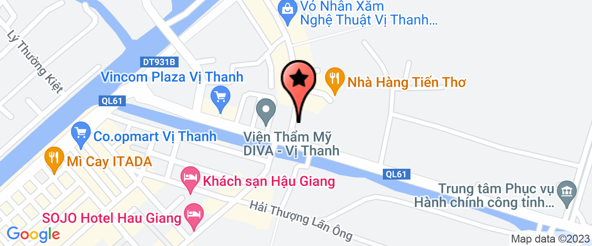 Bản đồ đến địa chỉ Chi Nhánh Hậu Giang - Công Ty Cổ Phần Bán Lẻ Kỹ Thuật Số Fpt