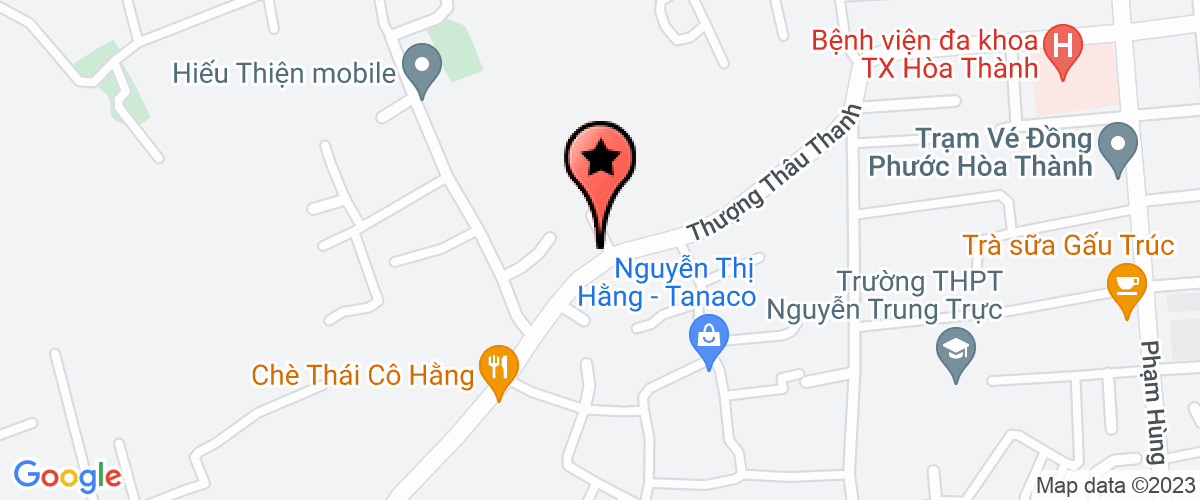 Bản đồ đến địa chỉ Công ty trách nhiệm hữu hạn một thành viên thiết kế kiến trúc Đoàn Hữu Tâm