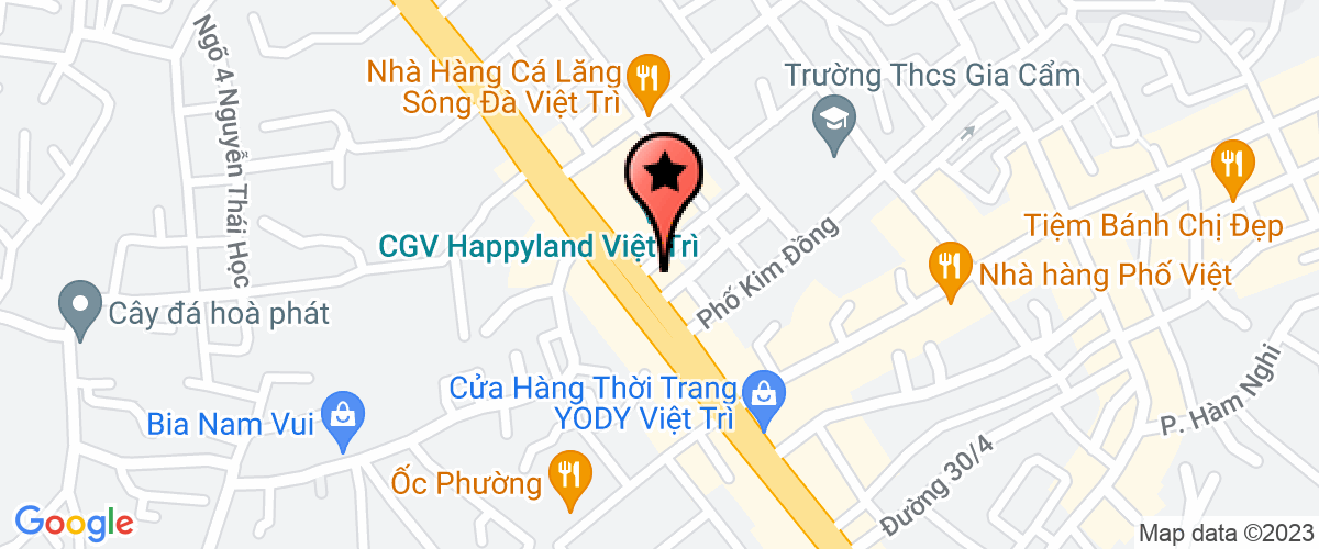 Bản đồ đến địa chỉ Chi Nhánh Công Ty TNHH Siêu Thị Mini Kmart Tại Tỉnh Phú Thọ