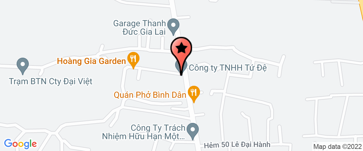 Bản đồ đến địa chỉ Văn Phòng Đại Diện Công Ty Cổ Phần Thương Mại & Dịch Vụ Máy Xây Dựng Komatsu Việt Nam Tại Pleiku