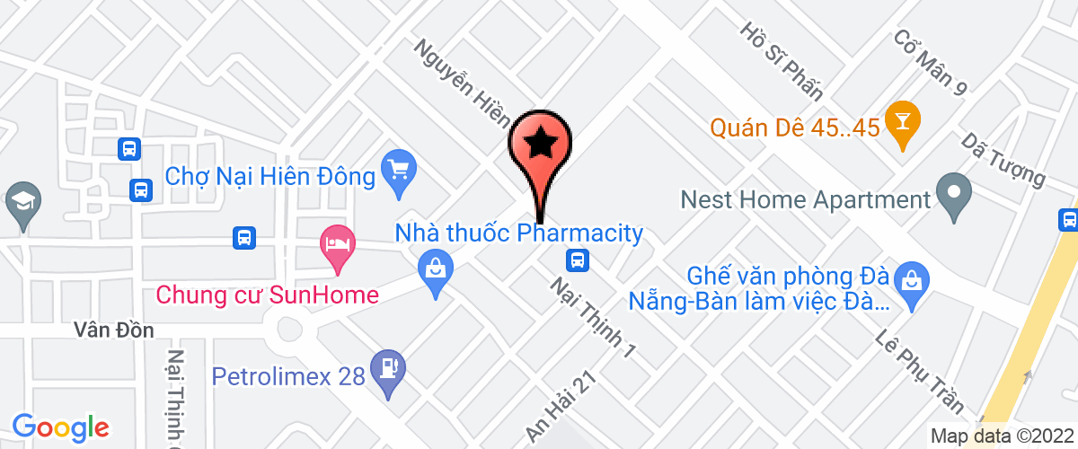 Bản đồ đến địa chỉ Công Ty TNHH Bất Động Sản Hosana Đà Nẵng