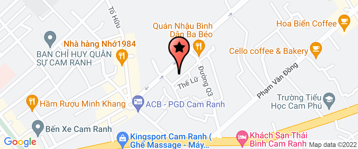 Bản đồ đến địa chỉ Công Ty TNHH Thương Mại Dịch Vụ Phúc Lâm Khang Cam Ranh