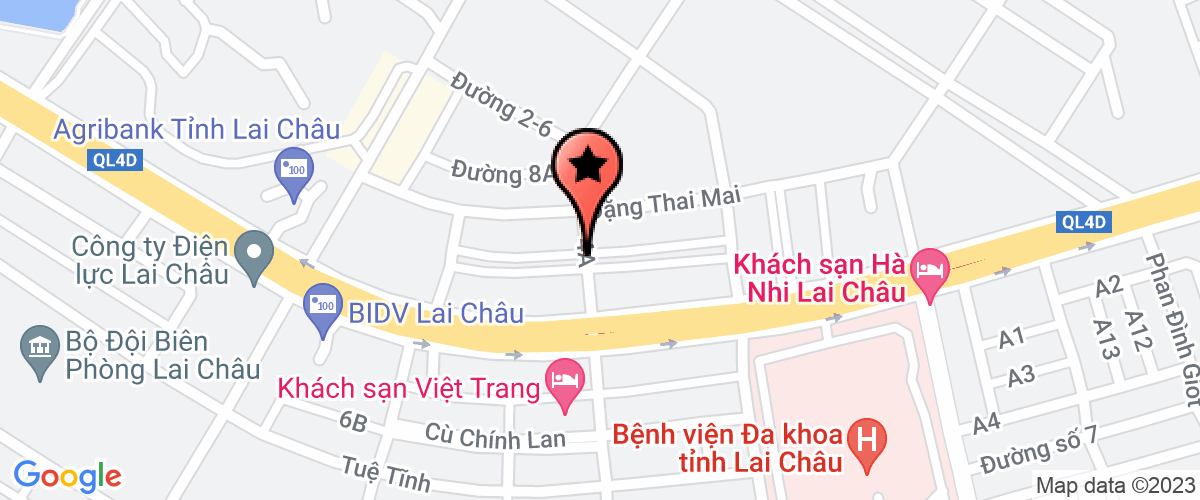 Bản đồ đến địa chỉ Công Ty Cổ Phần Xăng Dầu Lai Châu Việt Nam