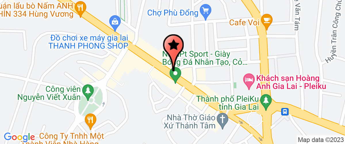 Bản đồ đến địa chỉ Công Ty Trách Nhiệm Hữu Hạn Xây Dựng Thương Mại Tiến Nguyên Gia Lai