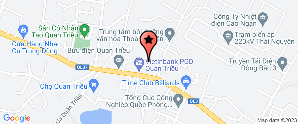 Bản đồ đến địa chỉ Chi Nhánh Công Ty TNHH Một Thành Viên Kinh Doanh Thương Mại Xăng Dầu Mipec Tại Thái Nguyên