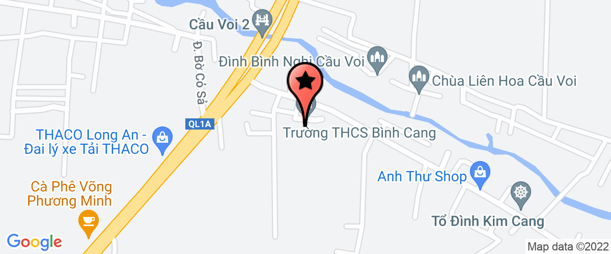 Bản đồ đến địa chỉ Trường Trung Học Cơ Sở Bình Cang Huyện Thủ Thừa
