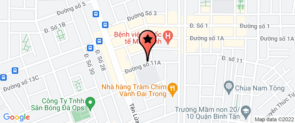 Bản đồ đến địa chỉ Công Ty Trách Nhiệm Hữu Hạn H.T.E
