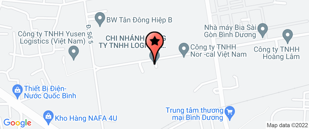 Bản đồ đến địa chỉ Công Ty TNHH Một Thành Viên Cơ Khí Xăng Dầu Bình Dương
