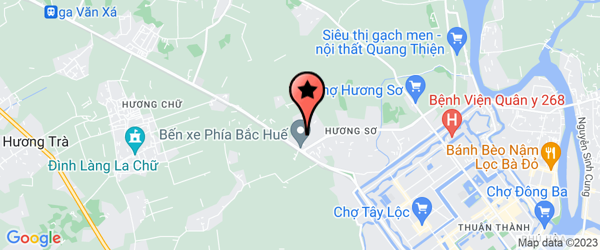 Bản đồ đến địa chỉ Xí Nghiệp Cơ Khí - Xây Lắp Thuộc Công Ty Cổ Phần Môi Trường Và Công Trình Đô Thị Huế