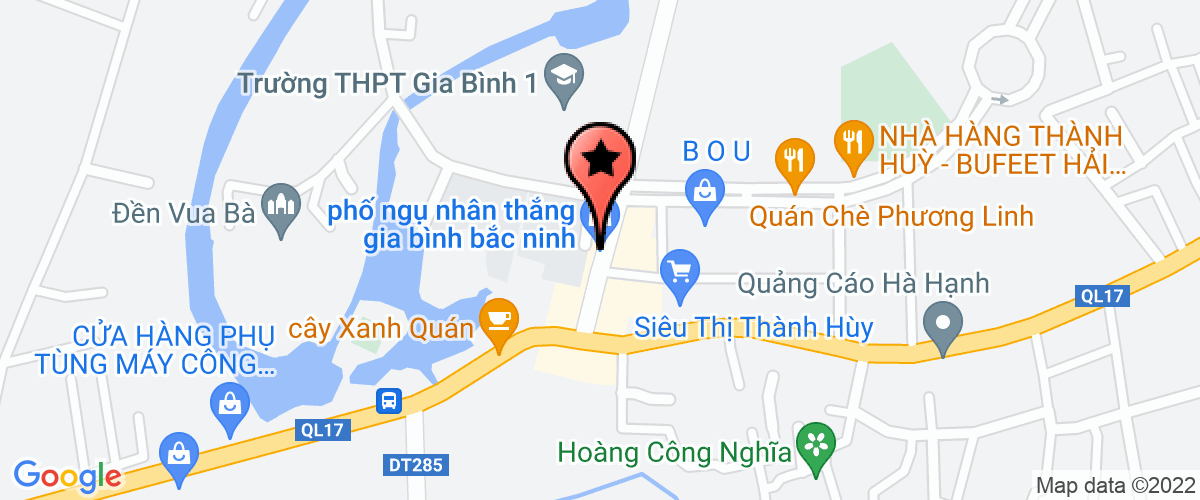 Bản đồ đến địa chỉ Công Ty TNHH Vận Tải Và Thương Mại Hùng Thực - Chi Nhánh Gia Bình