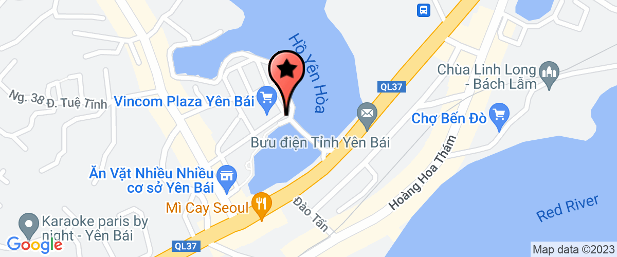 Bản đồ đến địa chỉ Chi Nhánh Tại Tỉnh Yên Bái - Công Ty TNHH Vincom Retail Miền Bắc