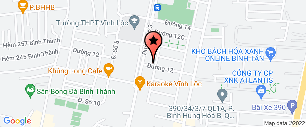 Bản đồ đến địa chỉ Công Ty TNHH Xuất Nhập Khẩu Tcv