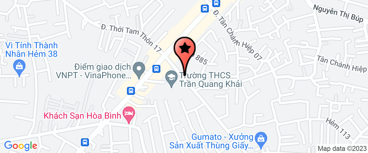 Bản đồ đến địa chỉ Công Ty TNHH May Mặc Thời Trang Thu Nhi