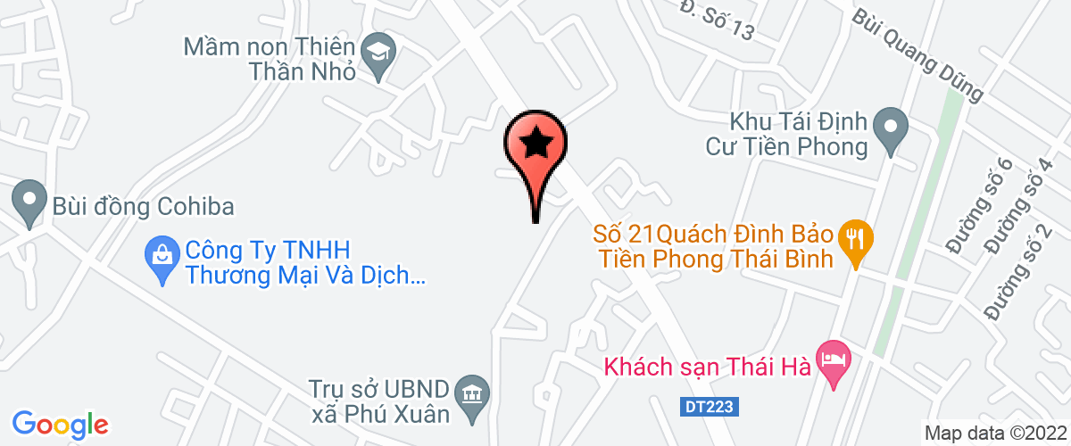 Bản đồ đến địa chỉ Công Ty Cổ Phần Tư Vấn- Thiết Kế- Đầu Tư Xây Dựng Thái Bình